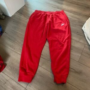Red Nike Sweatpants Sz XL